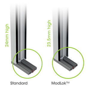 low thresold bi-folding doors