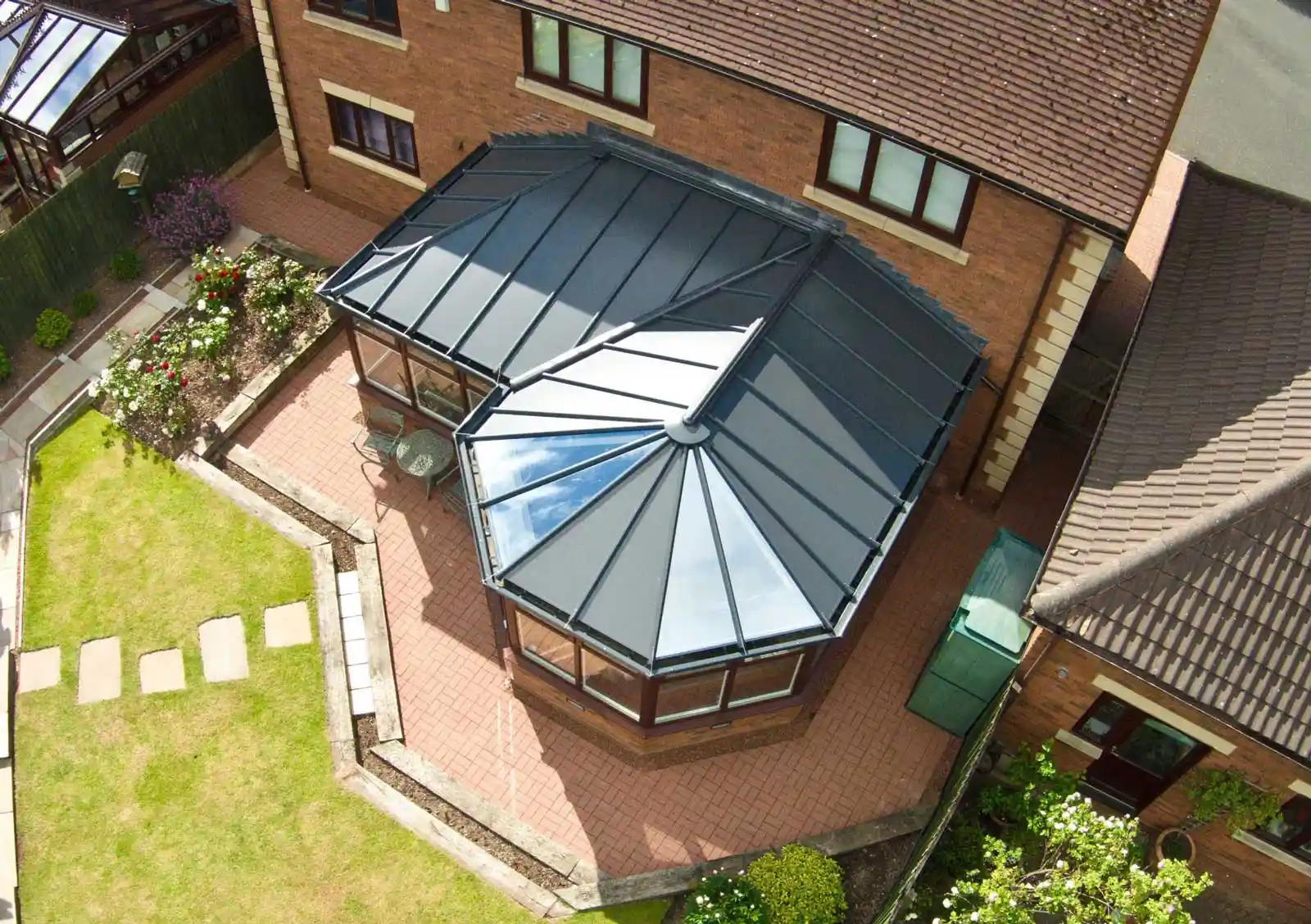 conservatory roof p shaped